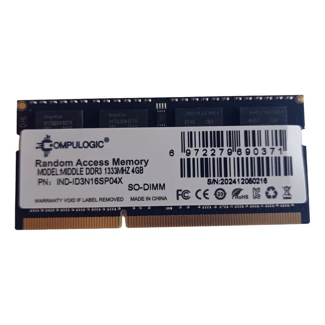 Sodimm  Ddr3 1333mhz 1.5v 4gb Notebook All In One  Hinyx 