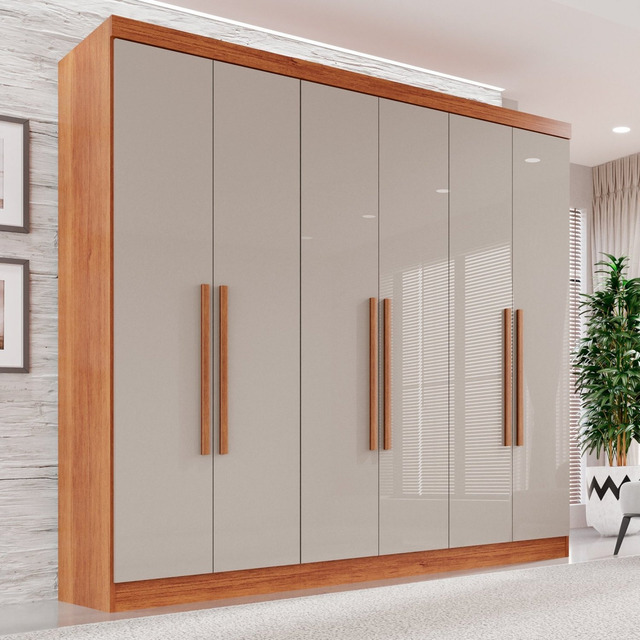 Guarda-roupa Casal 6 Portas 2 Gavetas França Guarda-roupa Casal 6 Portas 2 Gavetas França