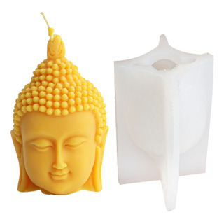 Budas De Meditación De Silicona Con Forma De Cabeza De Buda Budas De Meditación De Silicona Con Forma De Cabeza De Buda