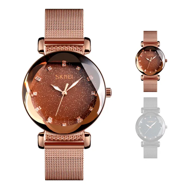 Reloj Para Dama Diseño Elegante Estilo Lujo Mujer Skmei 9188