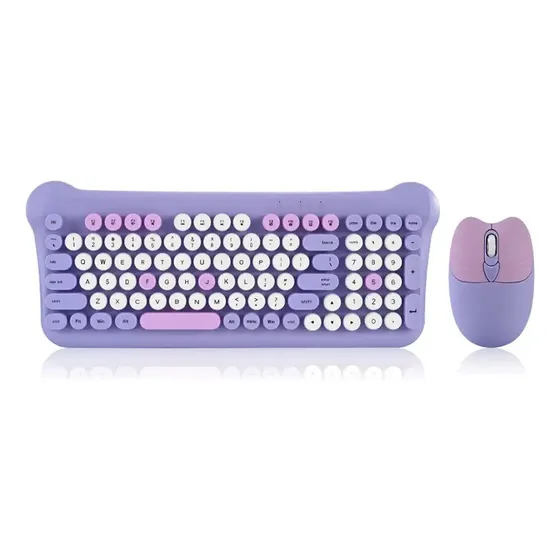 Combo Teclado Y Mouse Inalambrico 2 Colores