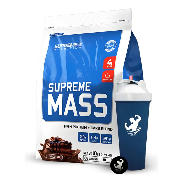 Supreme Mass Gainer 10 Lb, Ganador De Peso Y Masa Sabor Chocolate