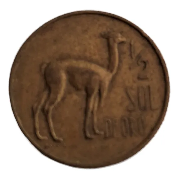 Moneda 1/2 Medio Sol De Oro 1967 -1975