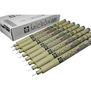 Caja De 10 Estilografos Sakura Pigma Micron Medida 005 Mm Caja De 10 Estilografos Sakura Pigma Micron Medida 005 Mm