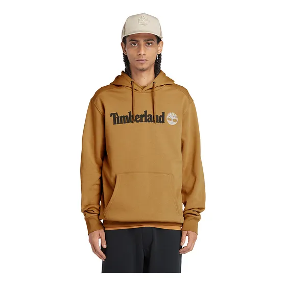 Buzo Timberland Con Capucha Y Logo Linear Amarillo
