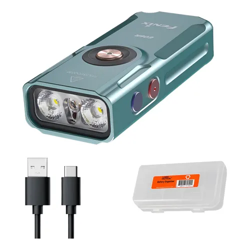 Lanterna Fenix E06r 700 Lúmens Usb-c Recarregável Cinza | Frete grátis