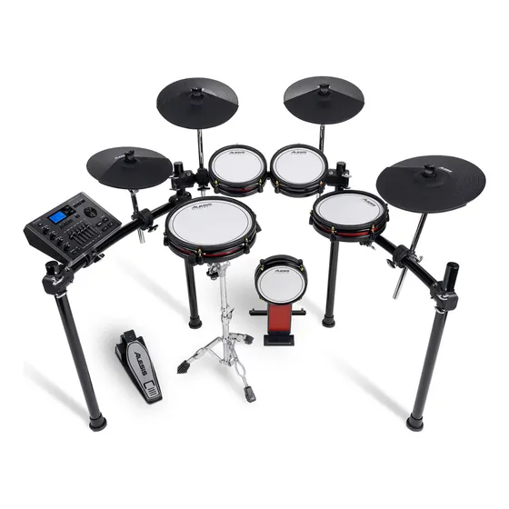 Bateria Eletrônica Alesis Crimson Iii Kit 9 Peças Cor Preto