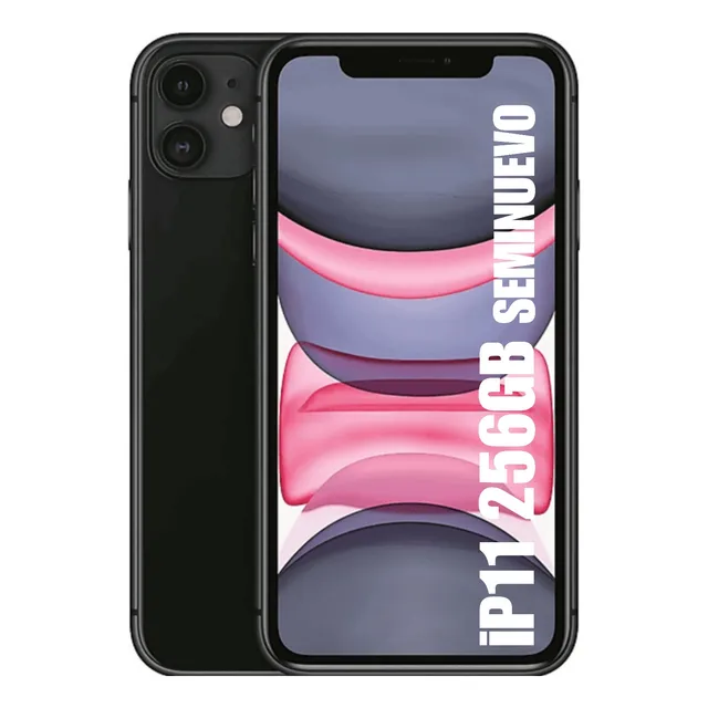 celular iphone 11 negro de 256gb dual sim iphone11