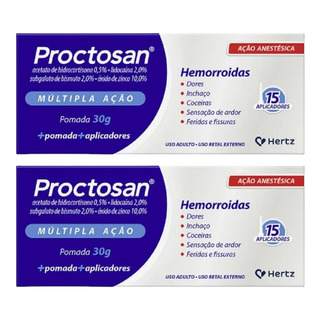 Kit Proctosan Múltipla Ação Com 2 Caixas Com 30g Cada Kit Proctosan Múltipla Ação Com 2 Caixas Com 30g Cada
