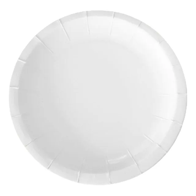 Plato Descartable Fiesta Cotillon Kraft Simil Plastico X50
