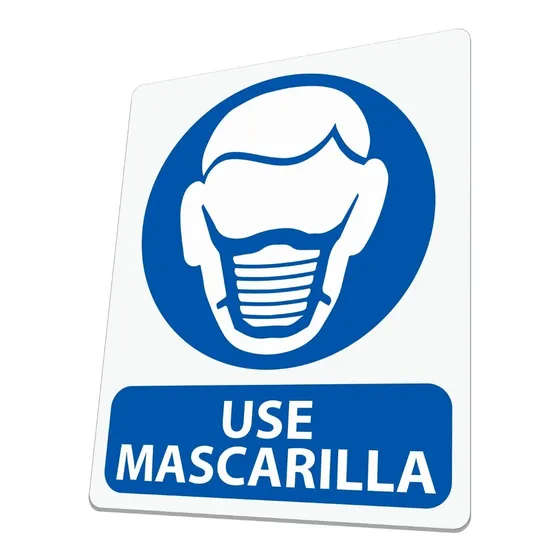 Señal Use Mascarilla, Cartel, Seguridad Industrial