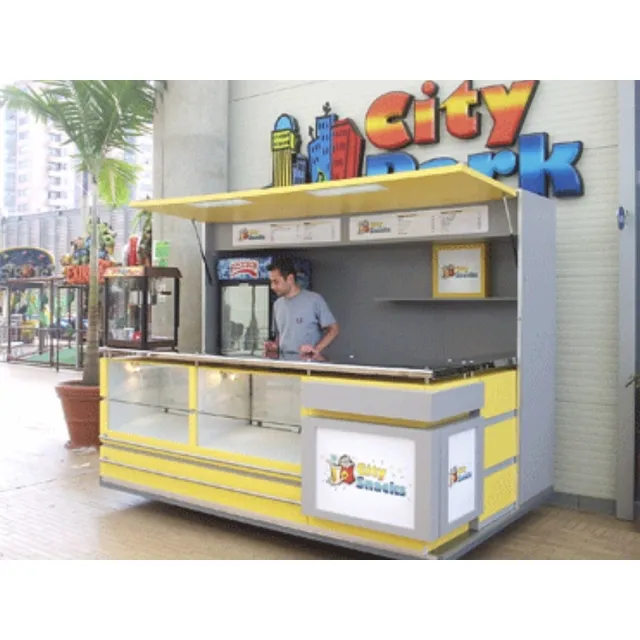 Stand Kiosko Tienda Con Publicidad Isla Tienda 3*3