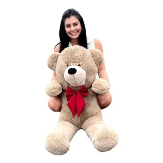 Urso Teddy Gigante PelĂșcia Com Laço 1,10m Cores AntialĂ©rgico Cor AvelĂŁ / Vermelho Urso Teddy Gigante PelĂșcia Com Laço 1,10m Cores AntialĂ©rgico Cor AvelĂŁ / Vermelho