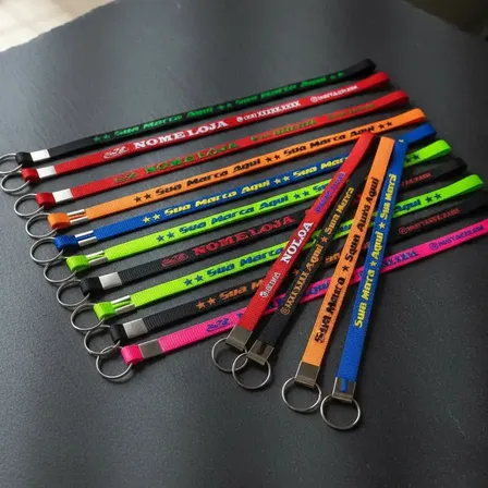 Kit 100pç Chaveiro Cordão Carro Moto Personalizado