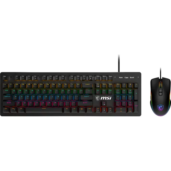Gaming Combo Teclado Y Mouse Msi Forge Gk300  Blue Switches
