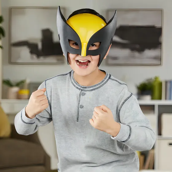 Marvel Xmen Role Play Mascara Wolverine Hasbro Color Amarillo/Negro