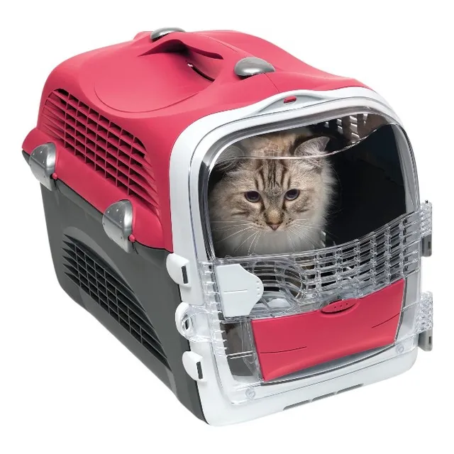 Cat It Cabrio Kennel Moderno Transportador Para Gatos Rojo