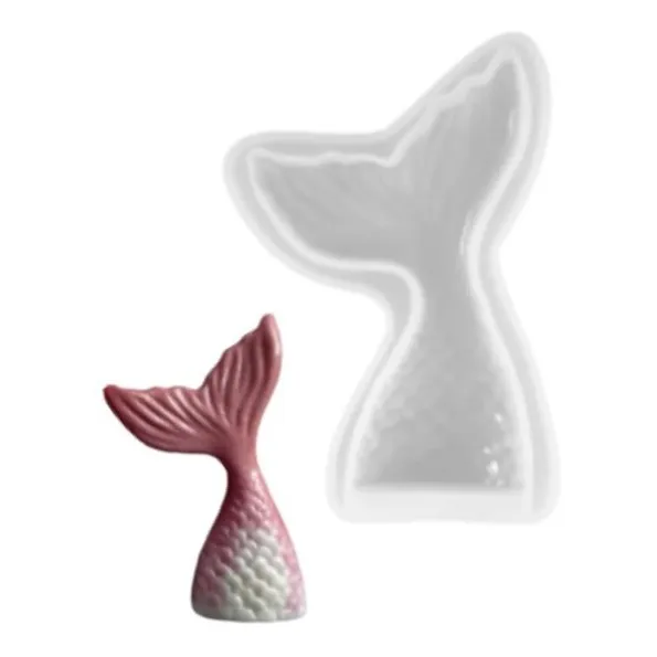 Molde Silicona Cola De Sirena
