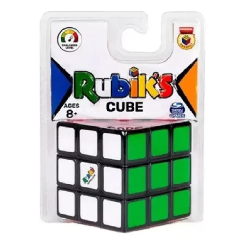 Cubo mágico profesional Rubiks Cube de juguete para niños, 3 x 3 pulgadas, marco soleado