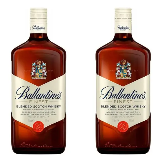 Whisky Ballantine's Finest Blended Scotch 1 L - 2 Unidades
