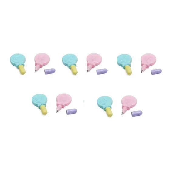Mini Candy Bolígrafos 10 Und,  Para Sorpresas Cumpleaños