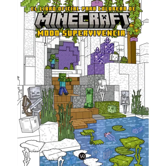 Minecraft El Libro Oficial Para Colorear Modo Supervivencia, De Insight Editions. Editorial V&r, Tapa Blanda En Español, 2024