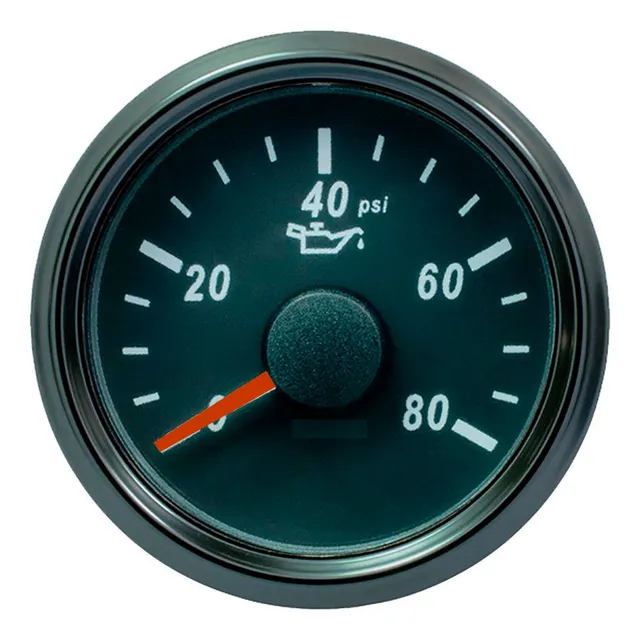 Instrumento Reloj Medidor Presion Aceite 80psi 52mm Mecanico