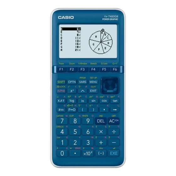 Calculadora Graficadora Casio Fx-7400giii Color Azul