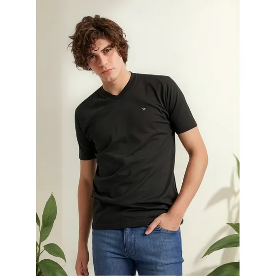 Remeras De Algodón Cuello V Taverniti, 9070