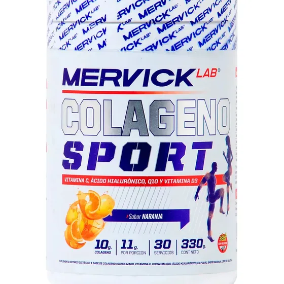 Mervick Lab Colageno Sport X330 Con Acido Hialuronico Y Q10