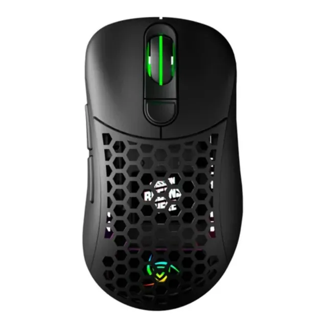 Mouse gamer de juego inalámbrico recargable VSG Aquila Fly negro mate