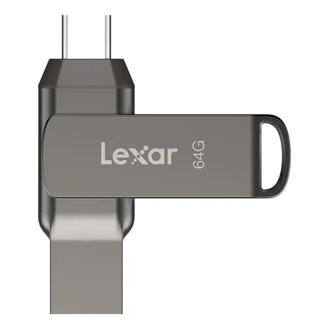 Pendrive Lexar Jumpdrive D400 64gb Dual Usb-c Usb-a Gris