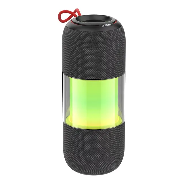 Bocina Kbod Lumina Bluetooth Rgb Sonido Potente Y Compacto Color Negro