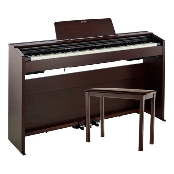 Casio Px-870 Privia Piano Digital Marrom(completo  Banqueta)