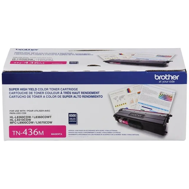 Toner Brother Tn436m Magenta 6500 Páginas