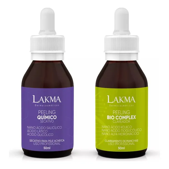 Lakma Peeling Kit: Secante Químico + Blanqueador Bio Complex