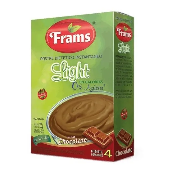 Postre Frams Light Chocolate Sin Azucar Sin T.a.c.c. 22g