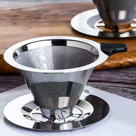 Coador De Café Filtro Reutilizável Em Aço Inox Peneira