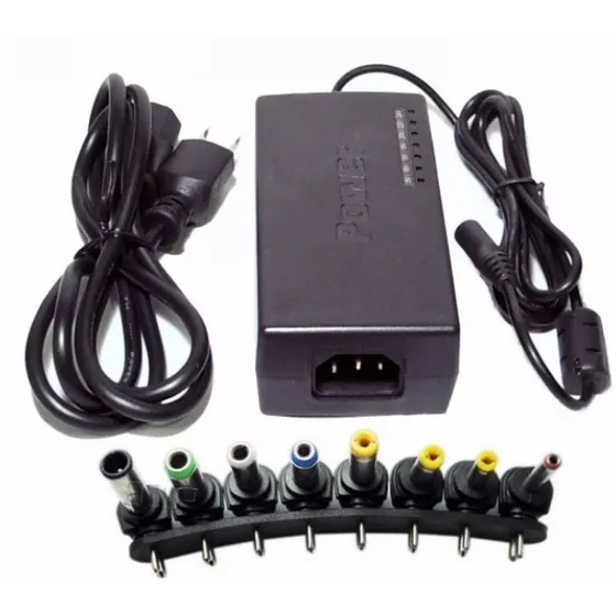 Cargador Universal Para Laptop Notebook, 9 Conectores 12-24v