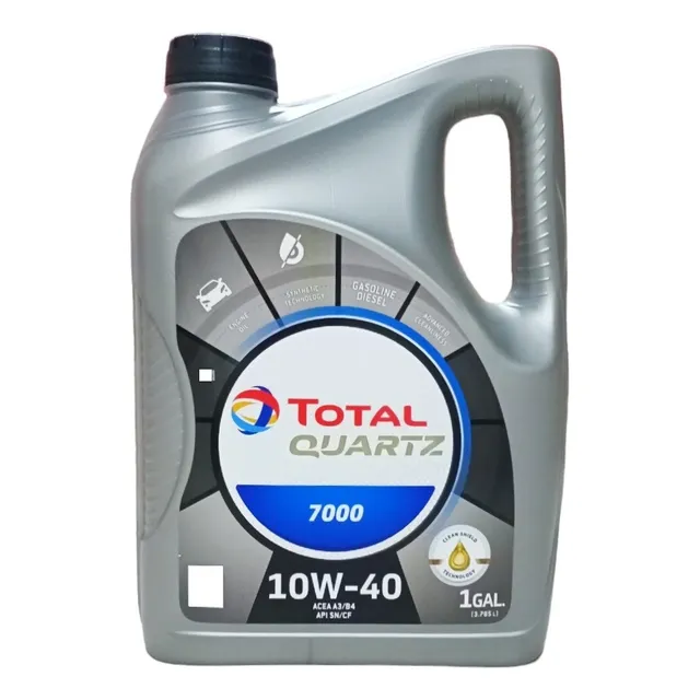 10w40 Total Quartz 7000 1 Gal. Psa Mb Vw Rn Aceite De Motor