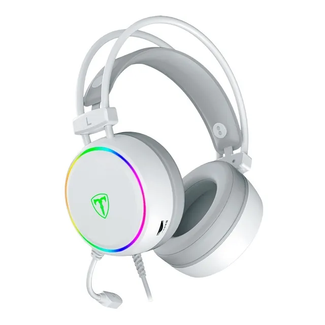 Headset T-dagger Sona White T-rgh304w Audio 7.1 Usb  - Rgb