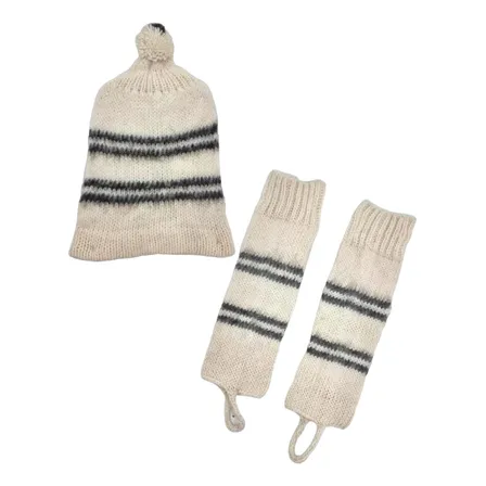 Set Chilote Niño Gorro Mas Polaina