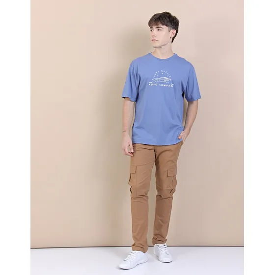 Remera Oversize Viste Vilo Hombre Auto Algodon Peinado