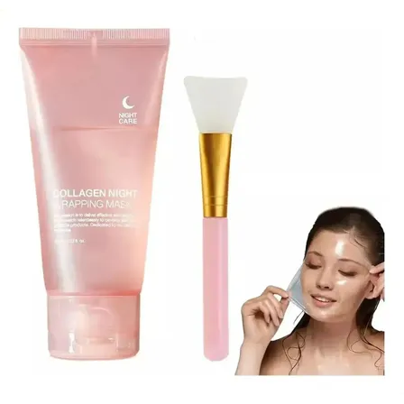 Mascarilla De Noche De Colágeno Anti-arrugas Hidratante