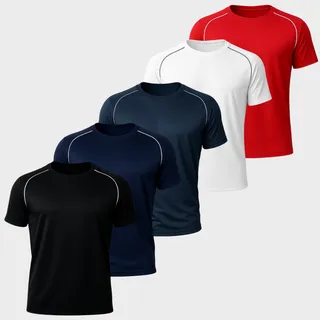 Kit 5 Camiseta Masculina Dry Fit Cross Academia Treino Fit Kit 5 Camiseta Masculina Dry Fit Cross Academia Treino Fit