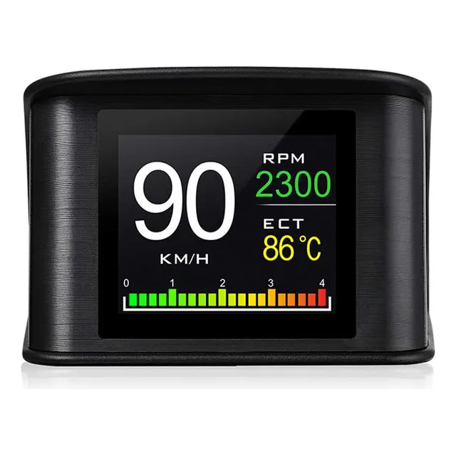 Obd2 P10 Hud Advertencia De Velocidad De Temperatura Digital