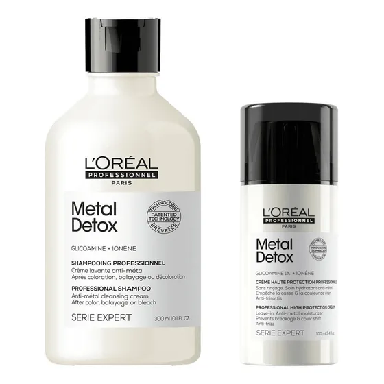 Kit Shampoo Y Crema Alta Protección Loreal Metal Detox