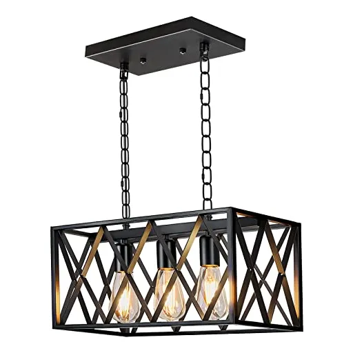 Iluminación Colgante Vintage Para Cocina, 3 Luces, Estilo