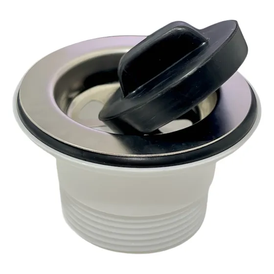 Sopapa A Rosca  1 1/2 De Pvc Con Tapón Para Lavatorio