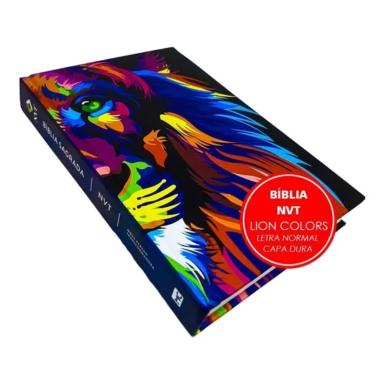 Bíblia Nvt Lion Colors Letra Normal Edição Ltda Capa Dura